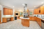 Open kitchen with ample work space